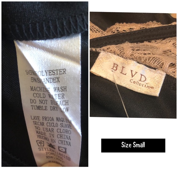 NWT Blvd Peplum Lace Overlay Dress - Picture 5 of 6